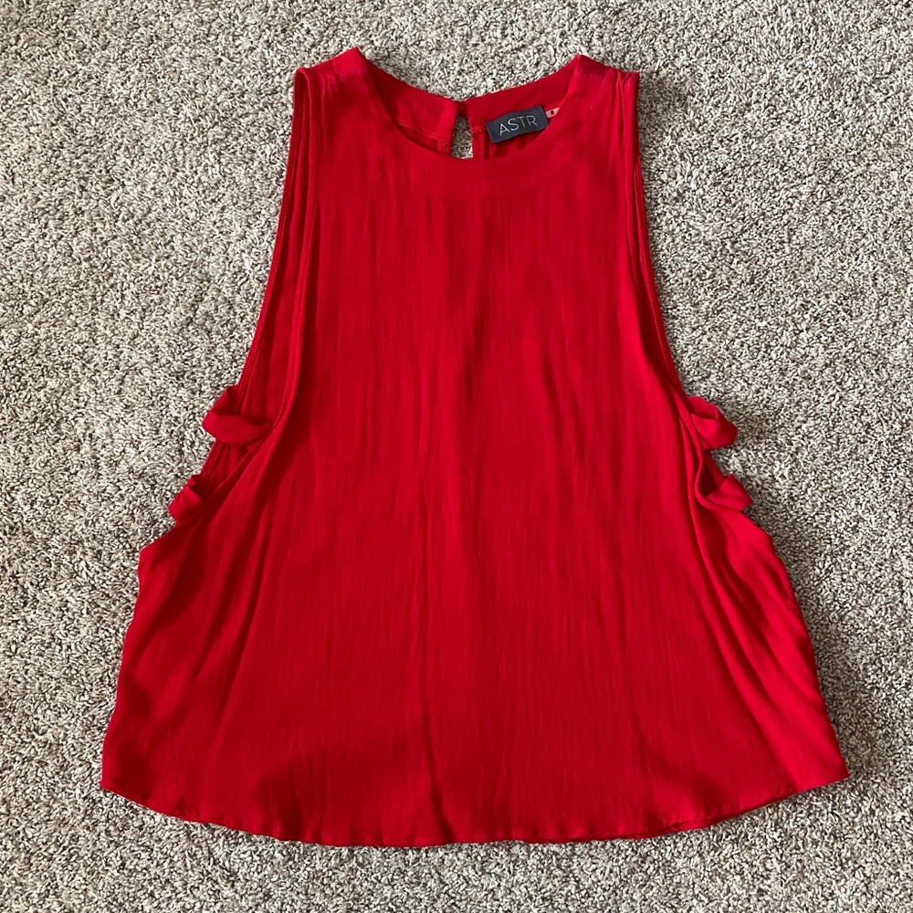 ASTR red top blouse size Small